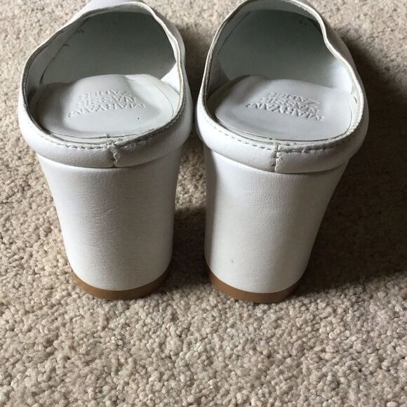 Maryam Nassir Zadeh White Mules Sleek Minimalist Design - Picture 5 of 12